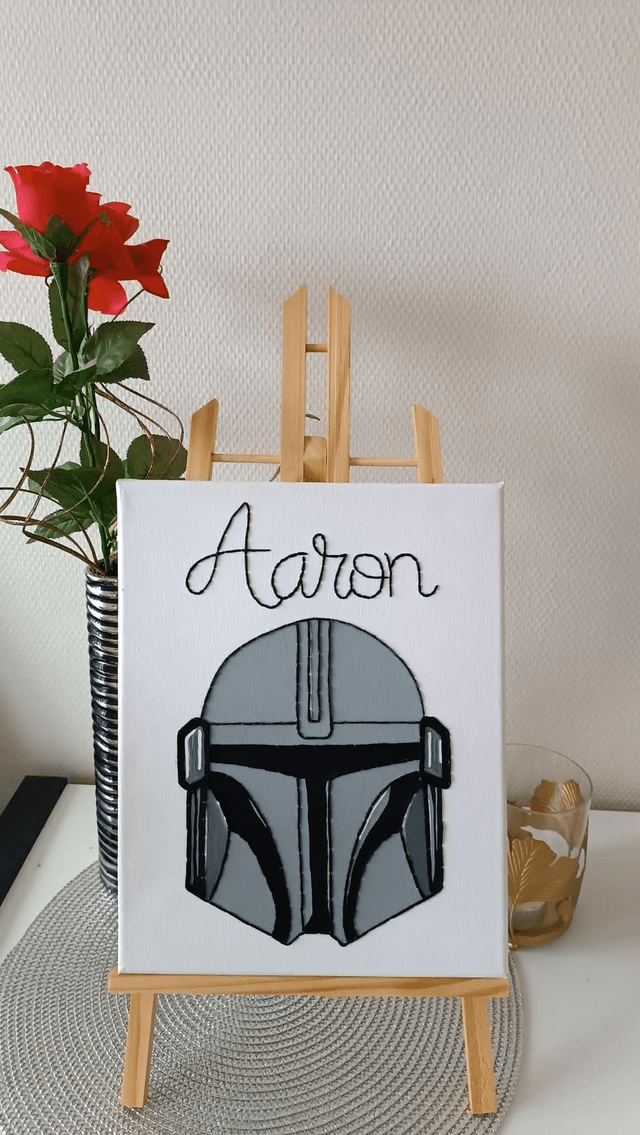 Toile casque SW brodé 