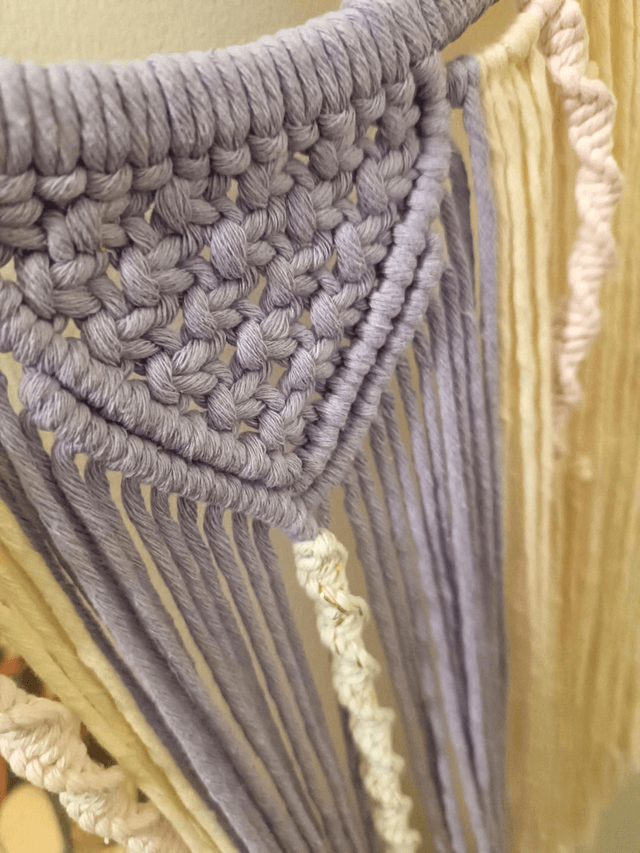 Attrape rêves violet Macramé 