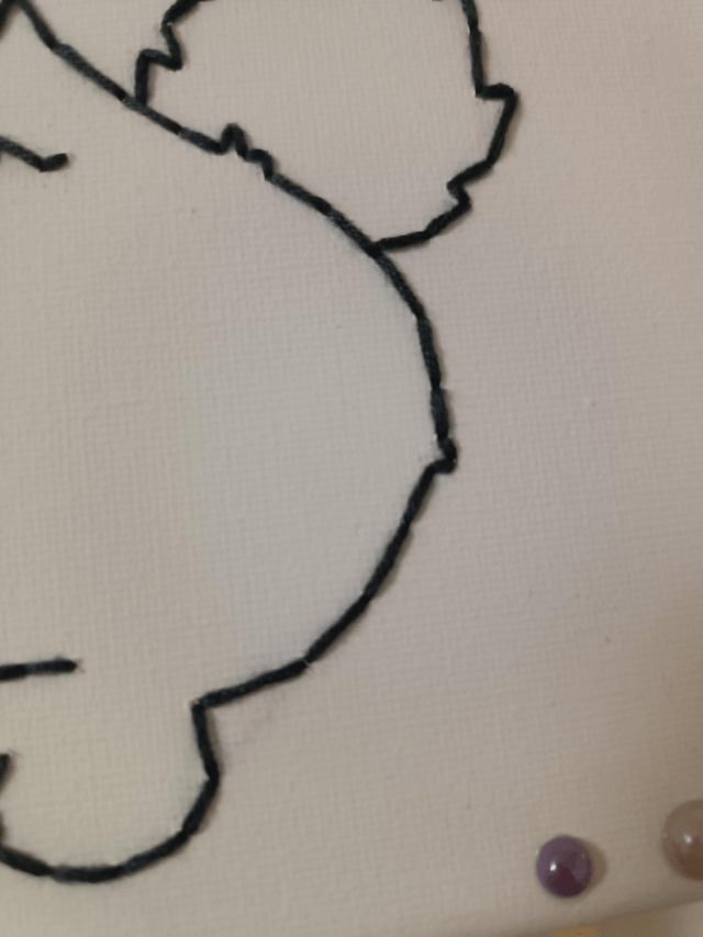 Toile brodée Lapin de Pâques