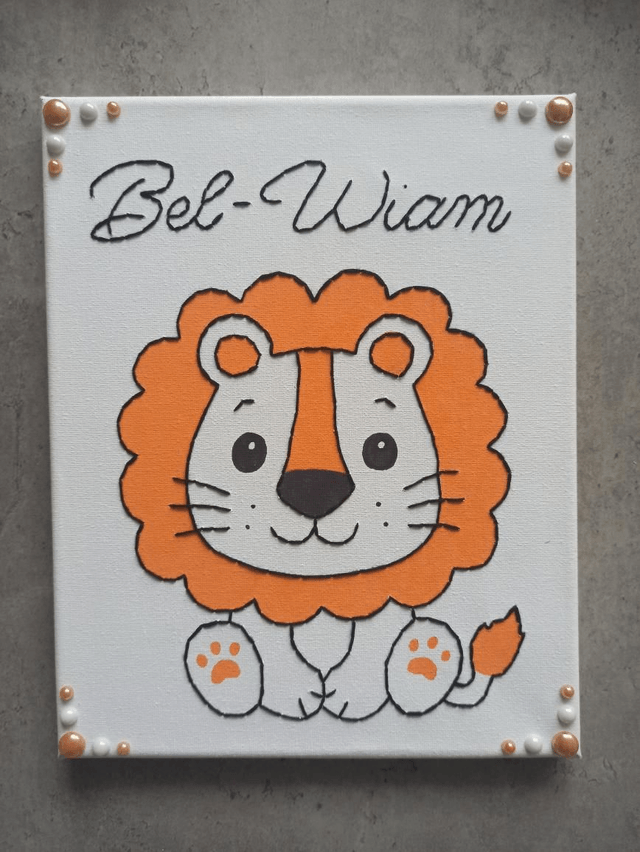 Toile personnalisée Lion