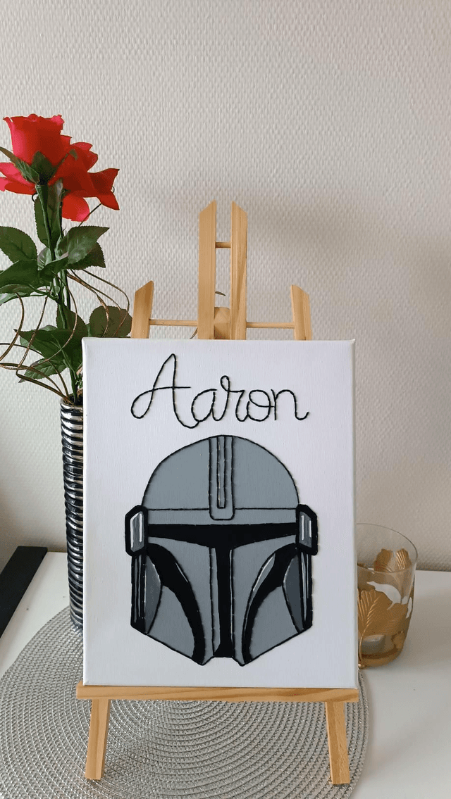 Toile casque SW brodé 