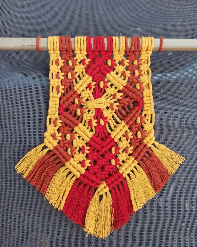 Décoration Macramé (style blason)