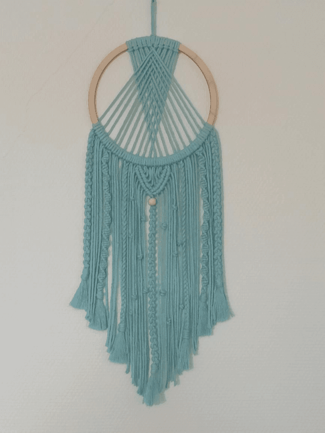 Attrape rêves bleu Macramé 